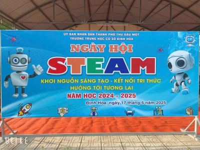 TRƯỜNG THCS ĐỊNH HOÀ TỔ CHỨC NGÀY HỘI STEAM
