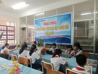 🌸 TRƯỜNG THCS ĐỊNH HÒA TỔ CHỨC TUẦN LỄ HƯỞNG ỨNG HỌC TẬP SUỐT ĐỜI NĂM 2025 🌸