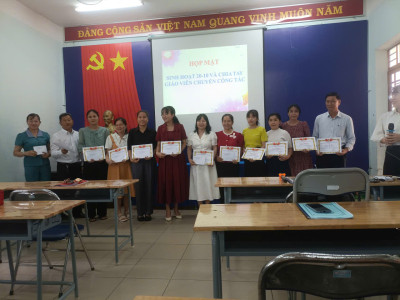 TRƯỜNG THCS ĐỊNH HÒA TỔ CHỨC SINH HOẠT KỶ NIỆM NGÀY PHỤ NỮ VIỆT NAM 20/10 KẾT HỢP CHIA TAY GIÁO VIÊN CHUYỂN CÔNG TÁC