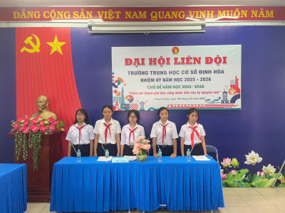🎉 ĐẠI HỘI LIÊN ĐỘI TRƯỜNG THCS ĐỊNH HÒA NĂM HỌC 2025–2026